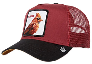 Goorin 'The Hustle Bird' Trucker Style Baseball Cap in Burgundy