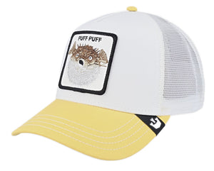 Goorin 'The Puff Puff' Trucker Style Baseball Cap in Yellow/White