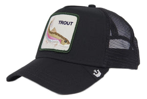 Goorin 'The Trout Fish' Trucker Style Baseball Cap in Black