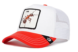 Goorin 'V2 Fire' Trucker Style Baseball Cap in Red/White