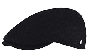 M Flechet Wool blend Black flat cap