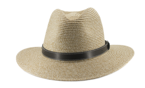 ooGee Stoney Creek Flexibraid casual Fedora with leather band in Natural