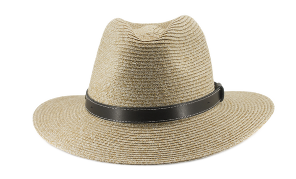 ooGee Stoney Creek Flexibraid casual Fedora with leather band in Natural